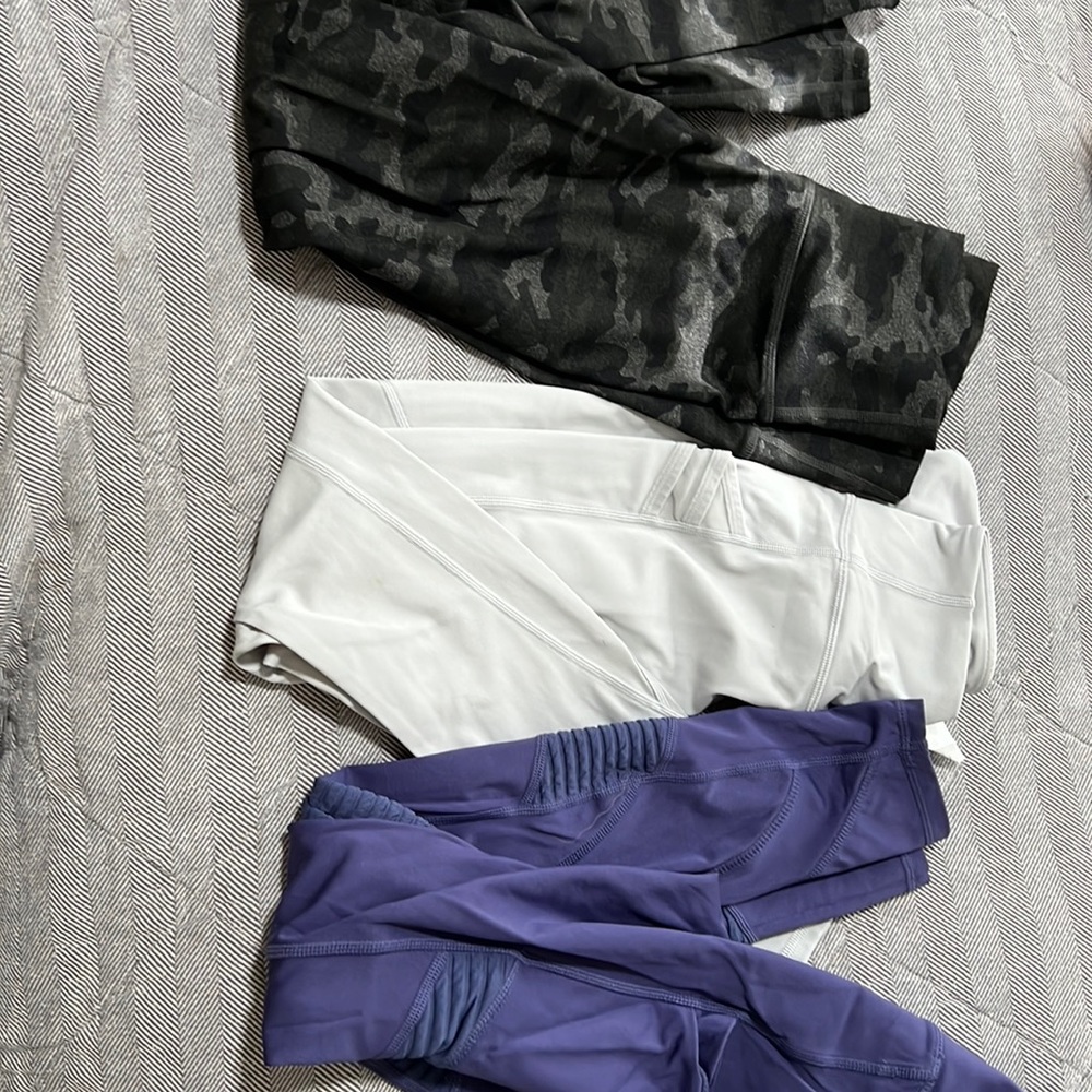 3 pairs of Fabletics leggings